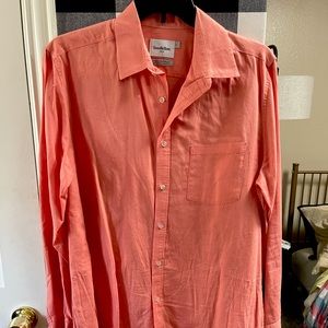 Goodfellow Peach Color Large button down shirt